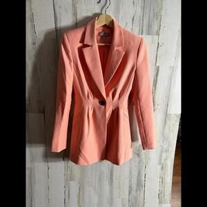 ASOS Peach Blazer New Without Tags Sized 0